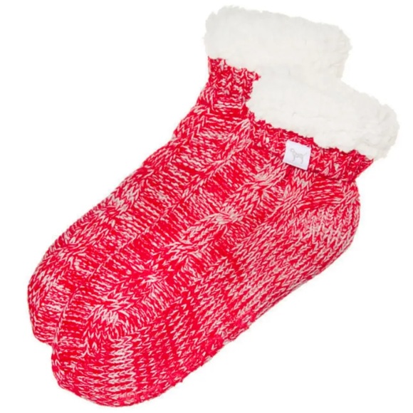 🔥NWT VS PINK Sherpa Lined Ankle Socks - Picture 6 of 8